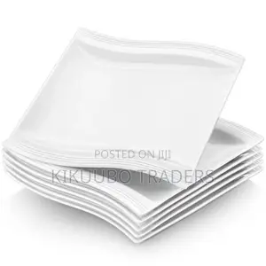 6pcs of Square Checked Plates