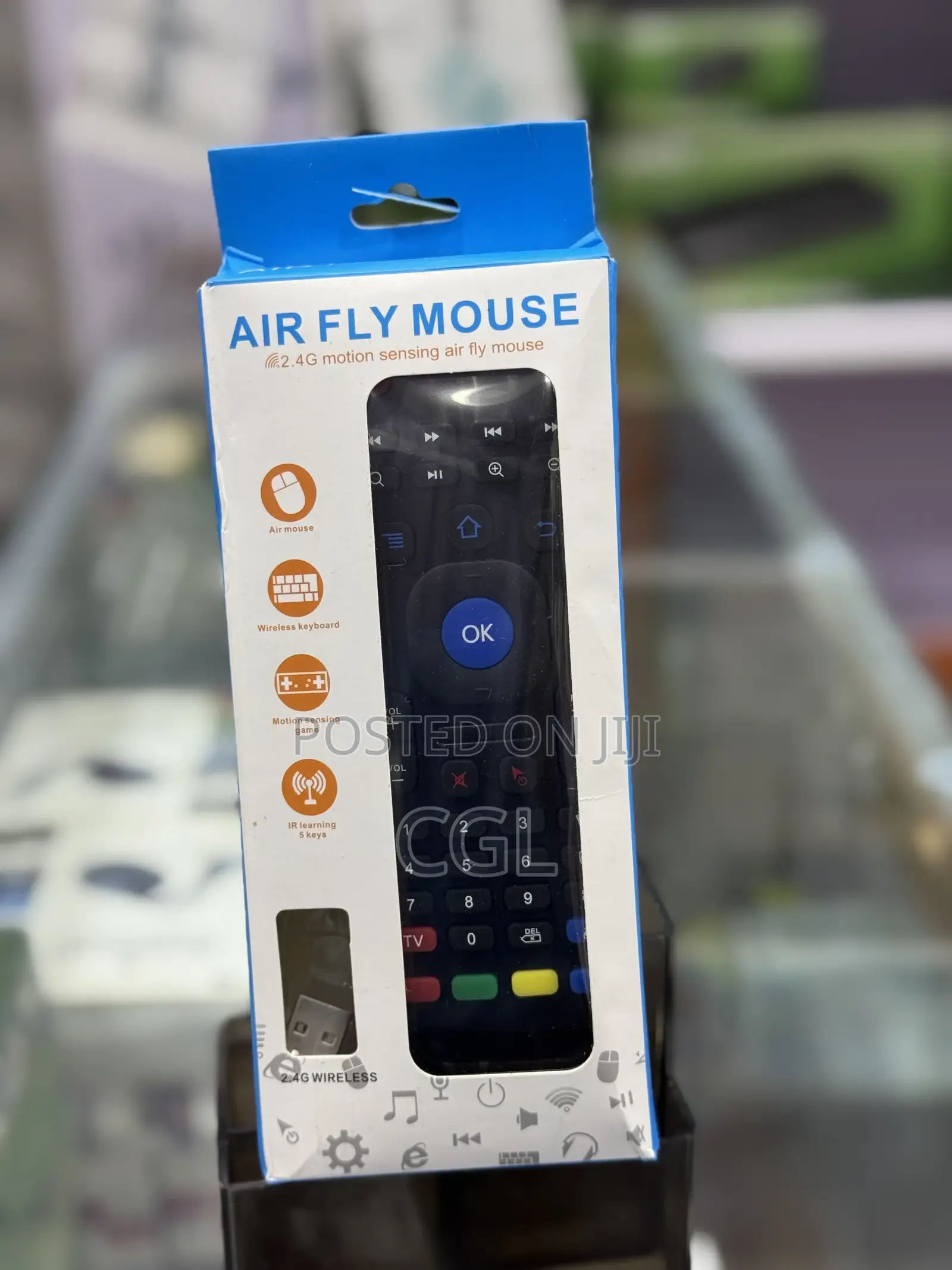 Universal Air Fly Mouse With Mini Keyboard for Smart Tv