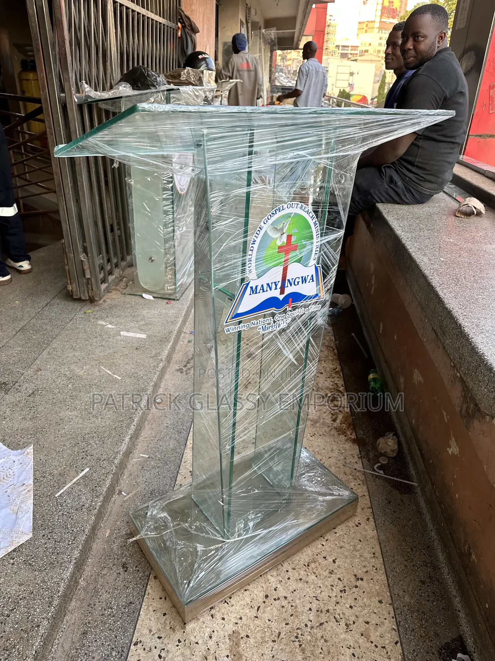 Clear Glass Pulpit