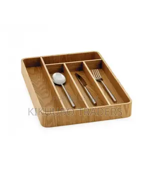 Wooden Cutlery Drawer Organizer