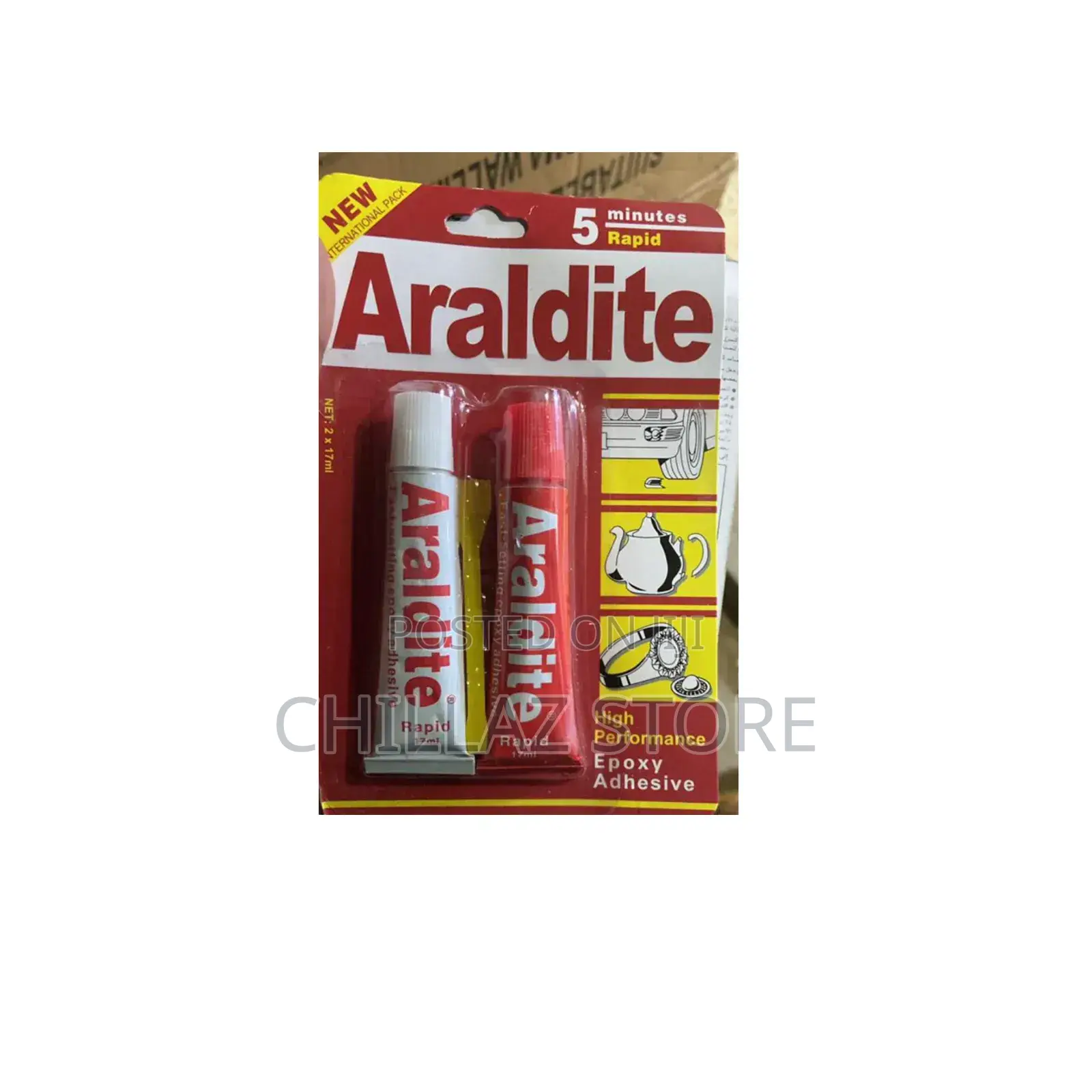 Araldite Glue.