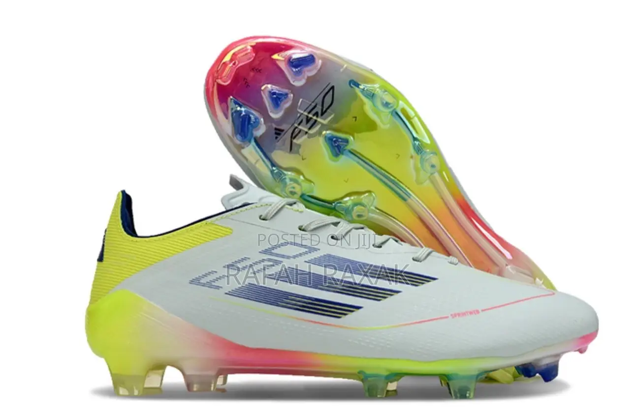 Adidas F50 Elite Firm Ground Blue/Yellow Laced Soccer Boots