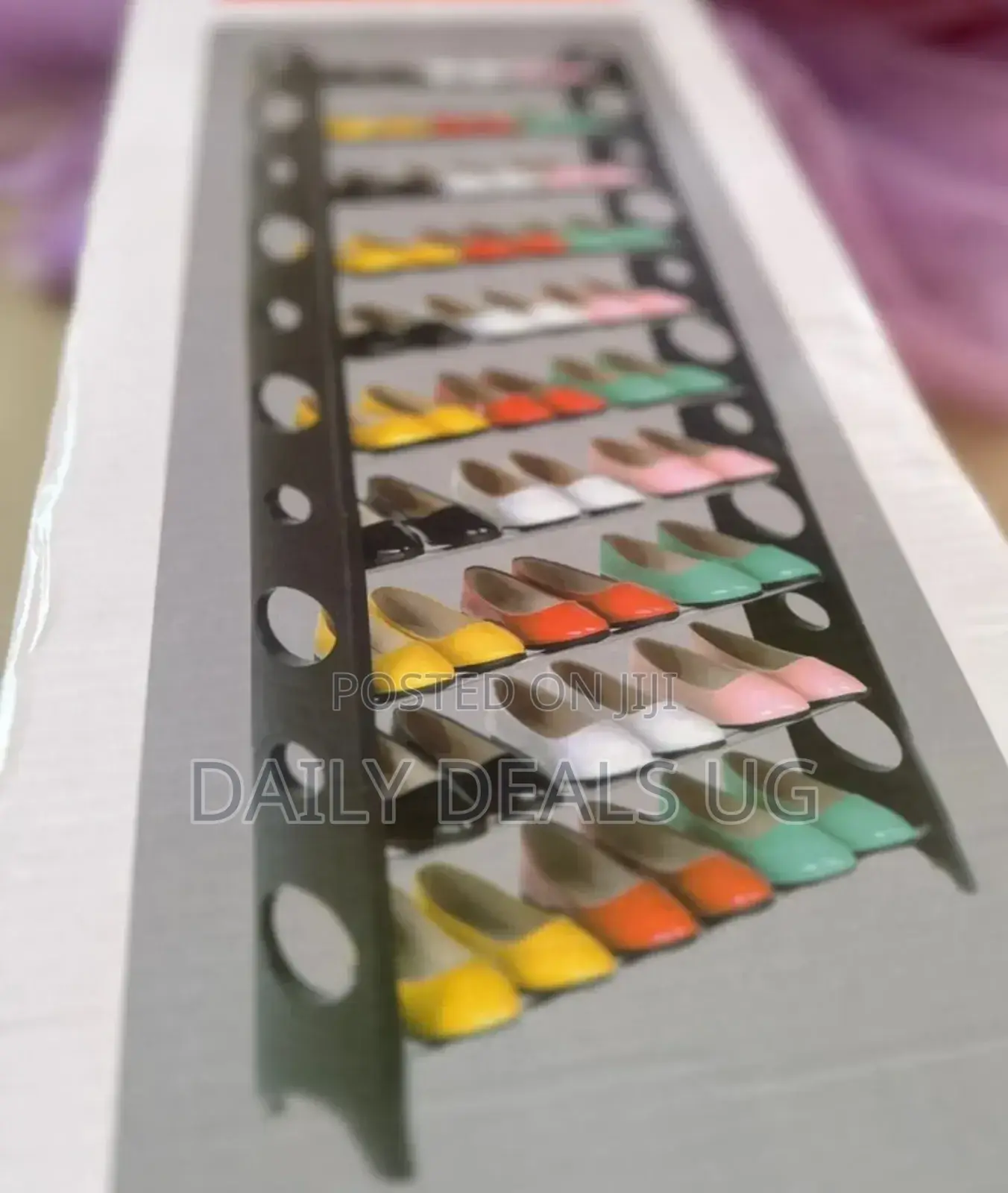 Metallic Shoe Rack Organizer