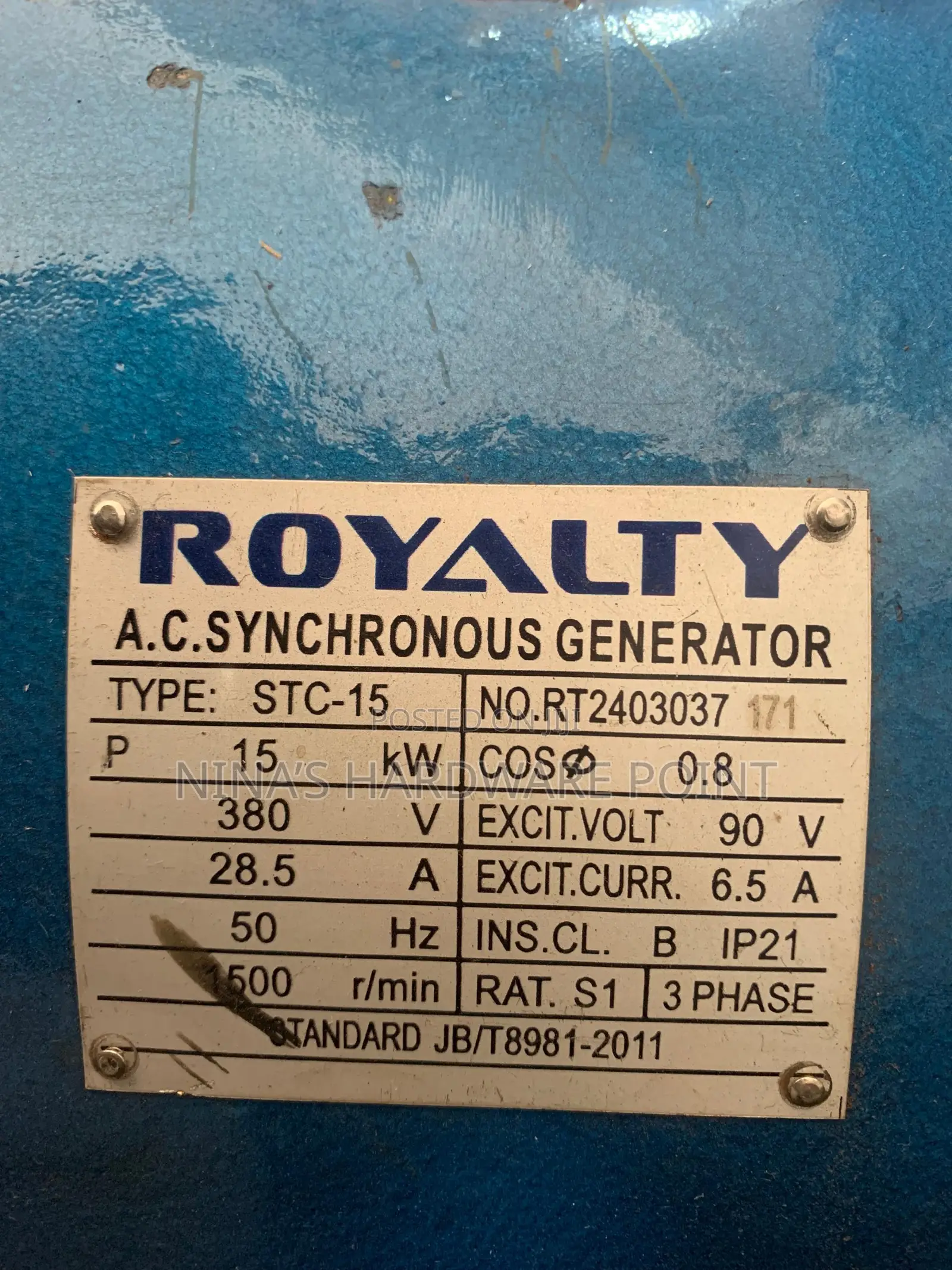 Alternator 15kw /Ac Synchronous Generators