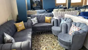 A Unique Sofa Set in Gray Color Readily Available.