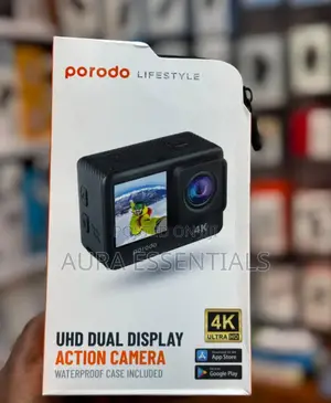 PORODO UHD Dual Display Action Camera (PD-4KACAM)