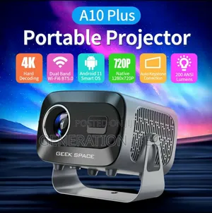 A10- Smart Projector With Android 11, Dual Wifi,Bluetooth