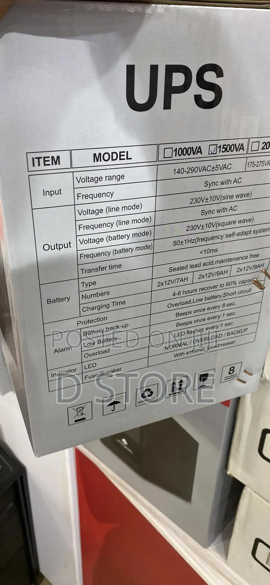 1500va Office Point Ups