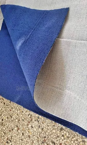 Plain Blue Office Woolen Carpets