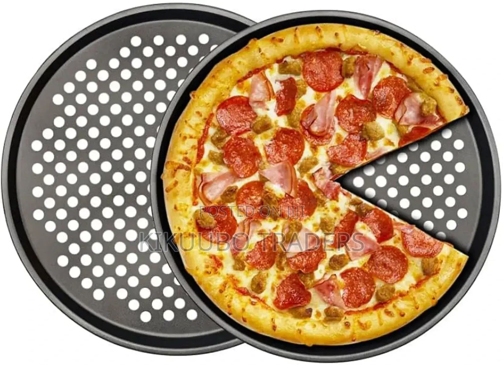 2pcs Pizza Nonstick Oven Trays