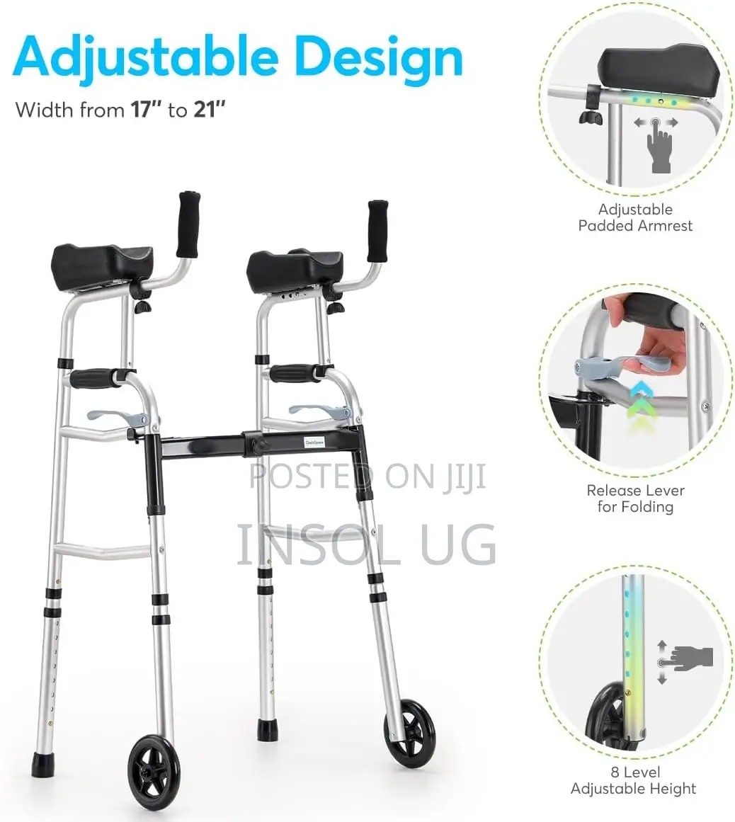 Foldable Stand Up Walking With Armrest Pad