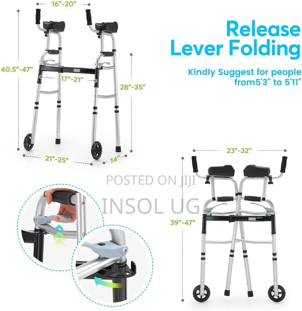 Foldable Stand Up Walking With Armrest Pad