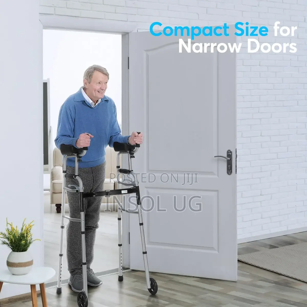 Foldable Stand Up Walking With Armrest Pad