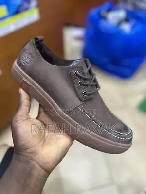Original Coffee Brown Timberland Low Casual Leather Shoes