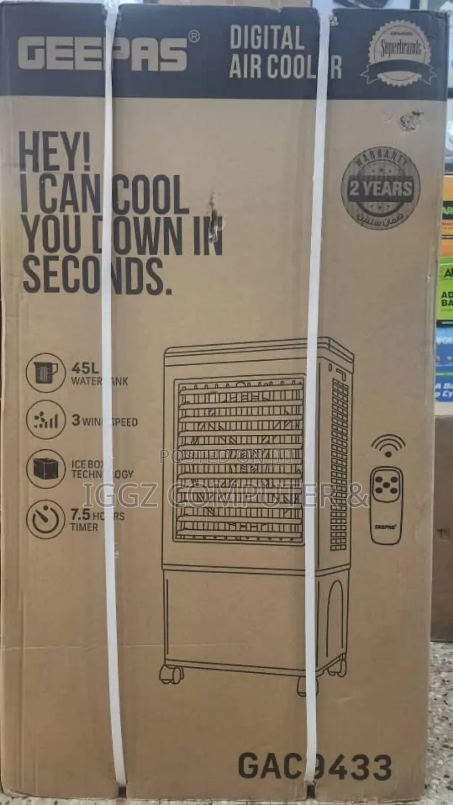 Geepas Digital Air Cooler (Gac 9433)