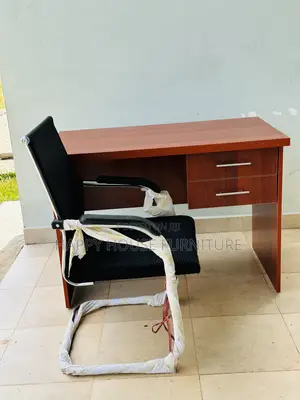 Sled Base Office Chair With Office Table