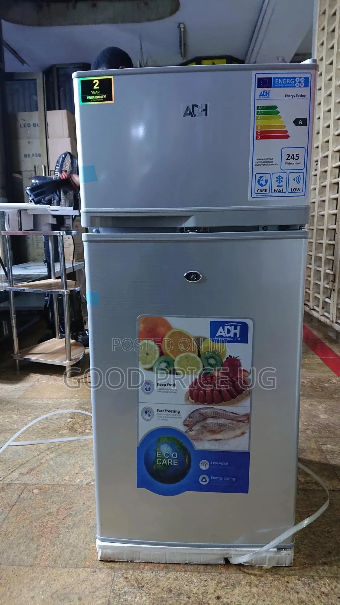 ADH 108L Double Door Fridge