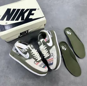 Original New Nike Air Force Out Side Green Sneaker