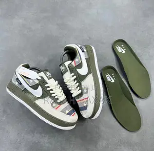 Original New Nike Air Force Out Side Green Sneaker
