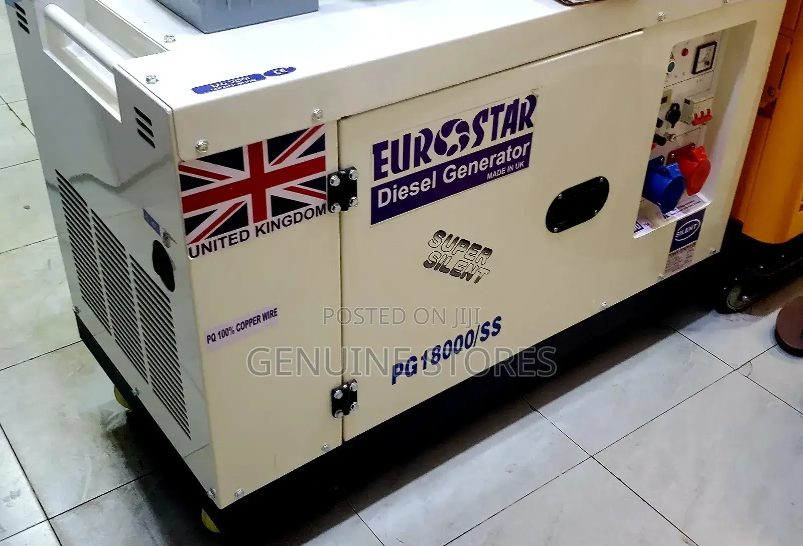 12.5kva Eurostar 3 Phase Generator/ Super Silent Pg18000/Ss