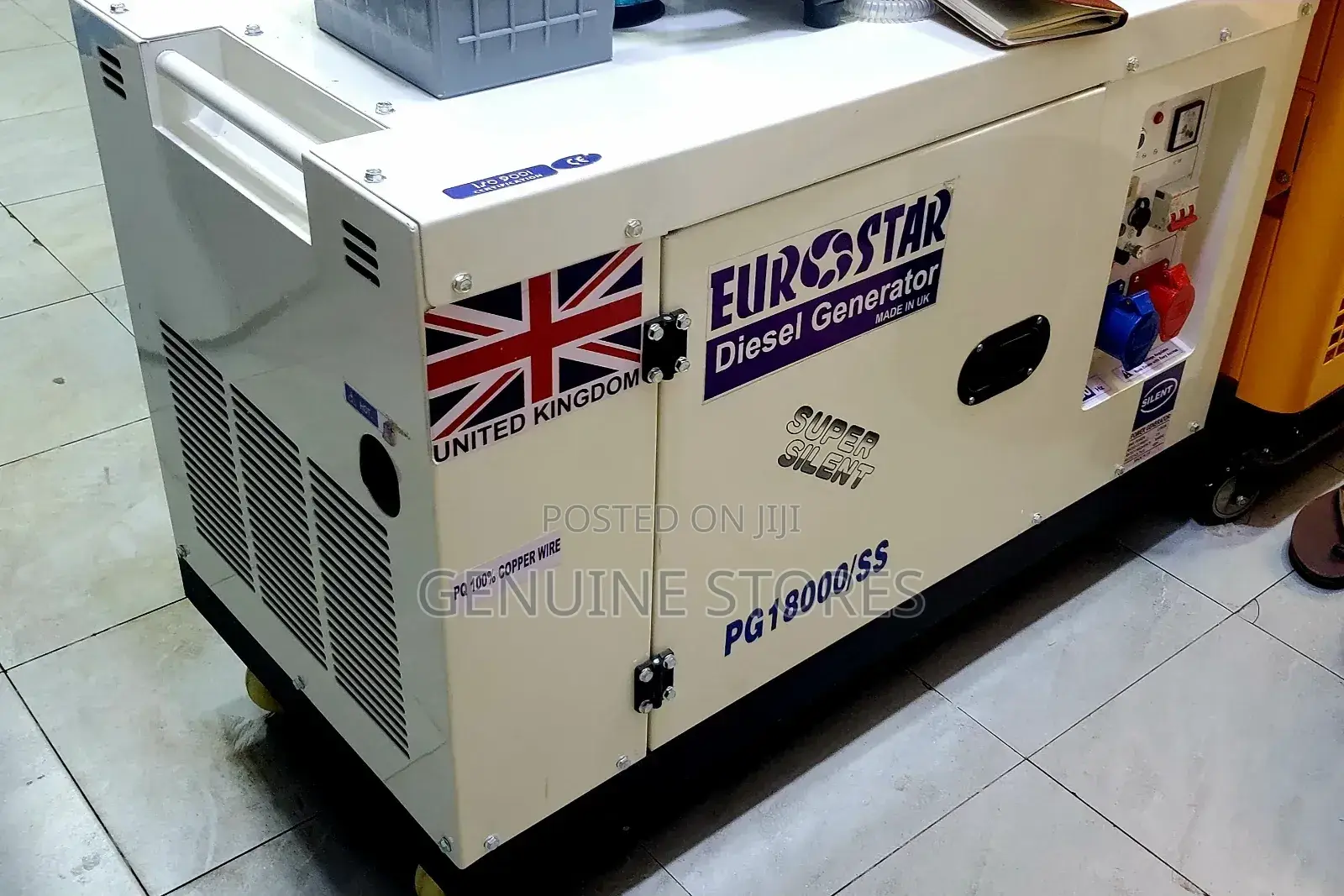 12.5kva Eurostar 3 Phase Generator/ Super Silent Pg18000/Ss