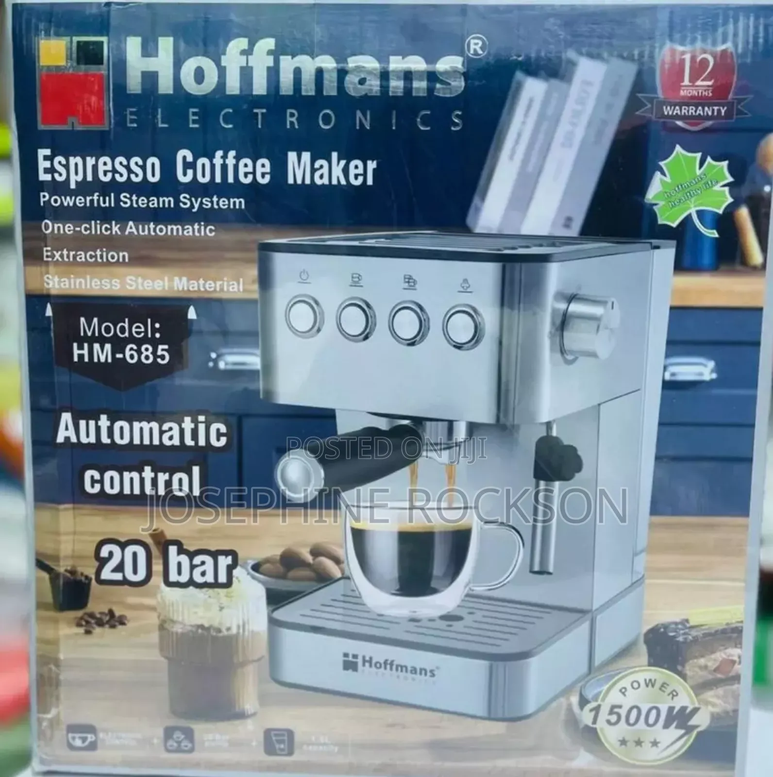 20 Bar Hoffman Coffee Maker