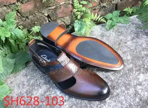 Original Men’S Clarks Breathable Leather Open Shoes
