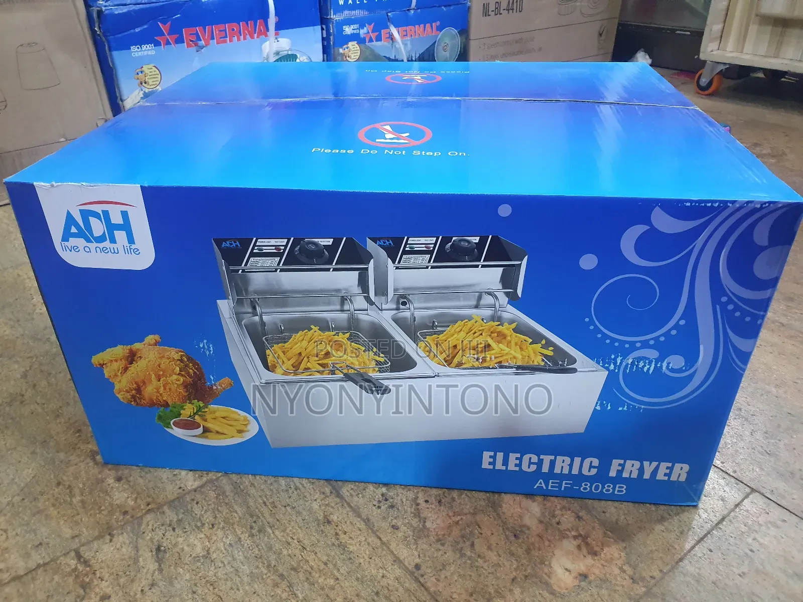 ADH High 12liters Double Deep Fryer With 2yrs Warrantee