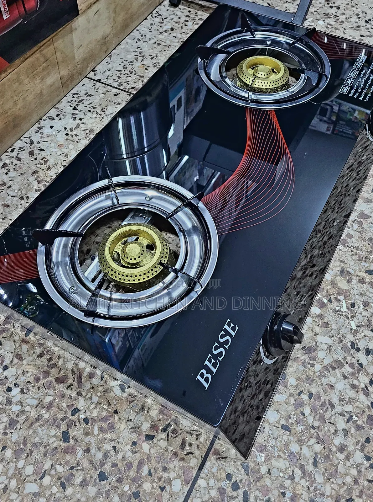 Gas Cooker 2 Burner Tempured Glass