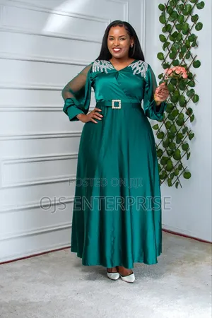 Satin Long Party Dress