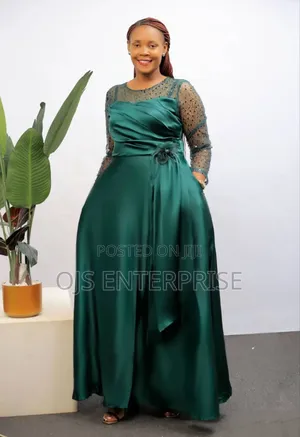 Satin Long Party Dress