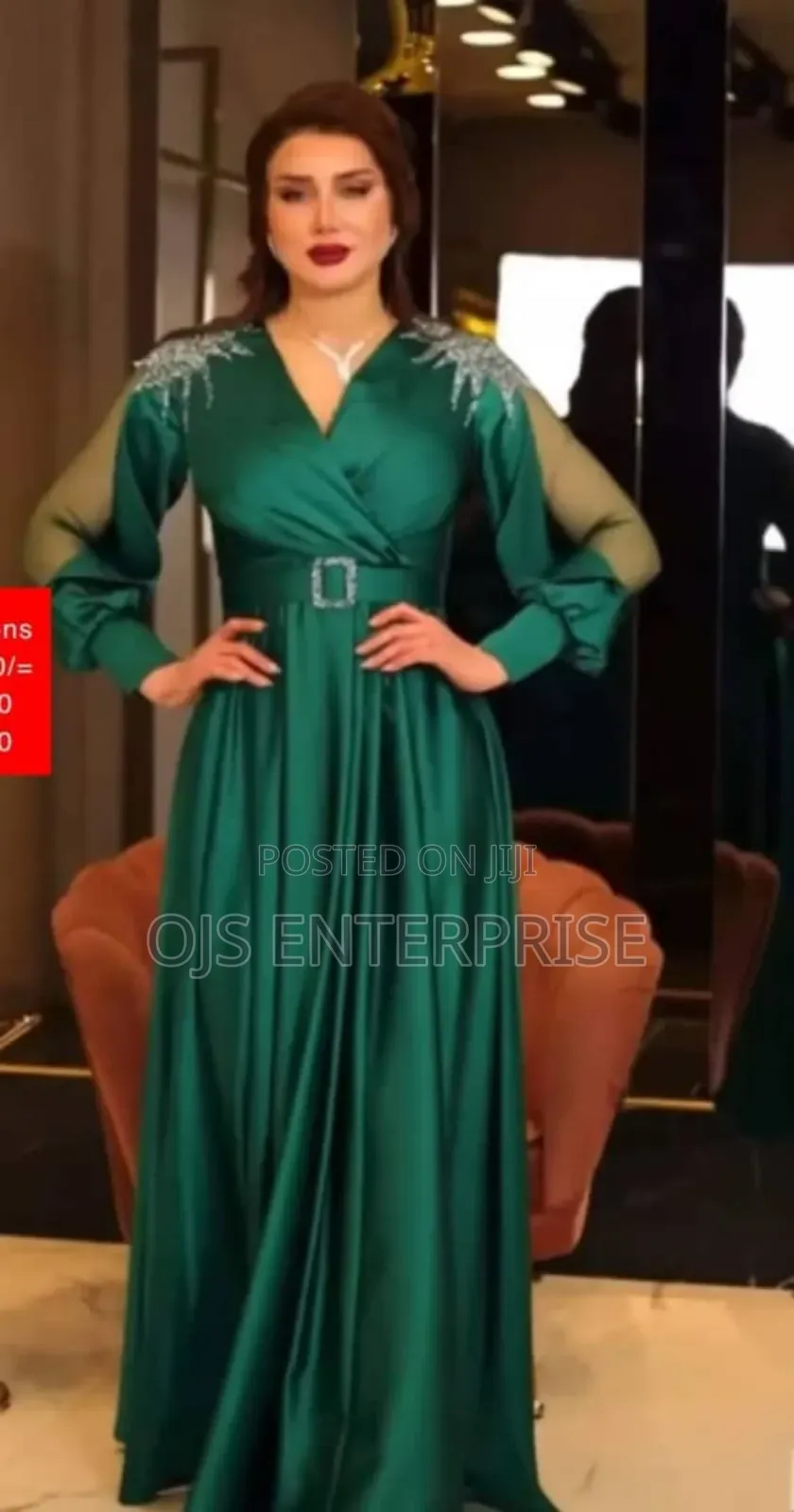 Satin Long Party Dress