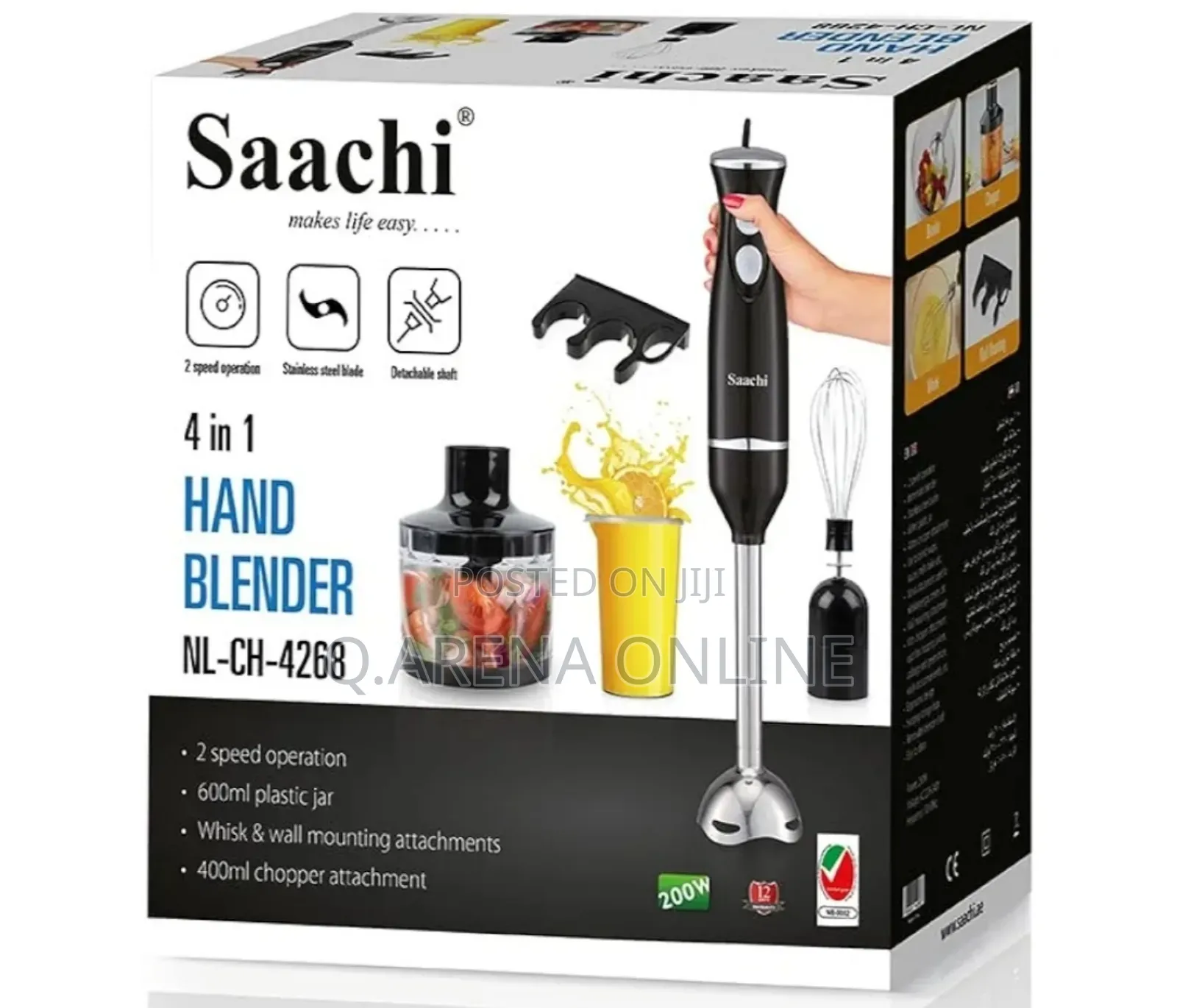 Saachi Hand Blender 4 in 1