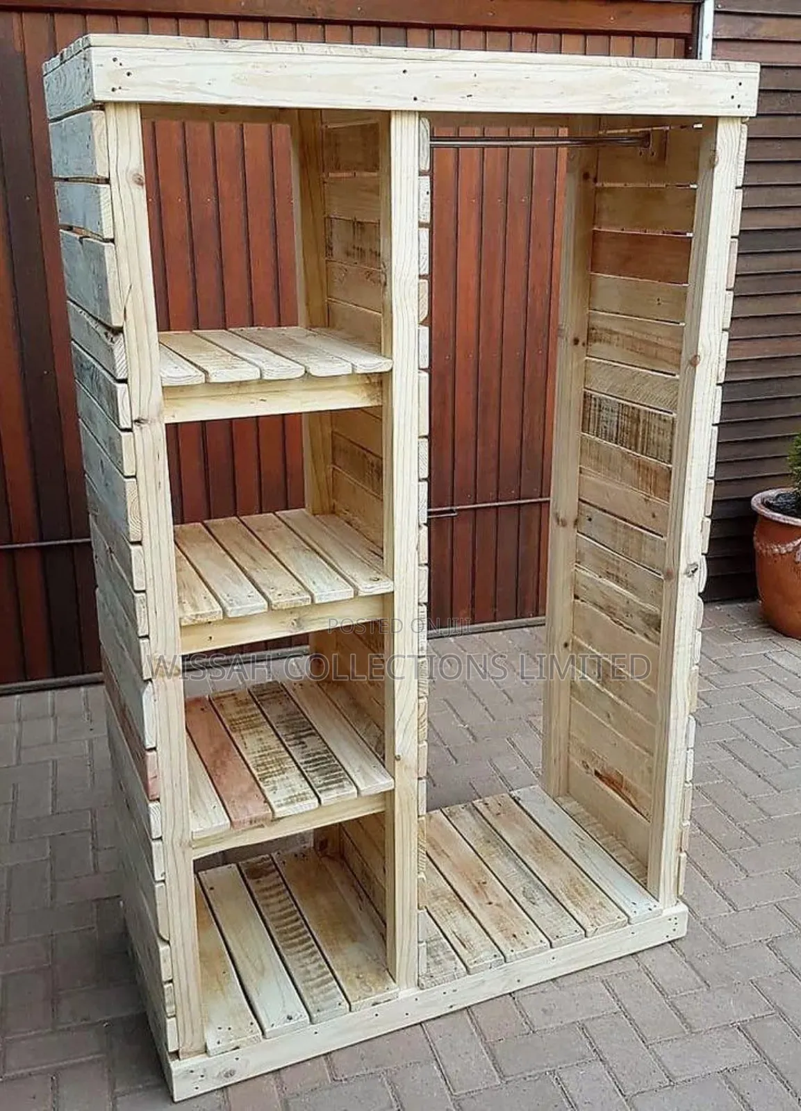 Wooden Pallet Closet