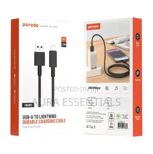 PORODO USB-A to Lighting Durable Charging Cable 3M