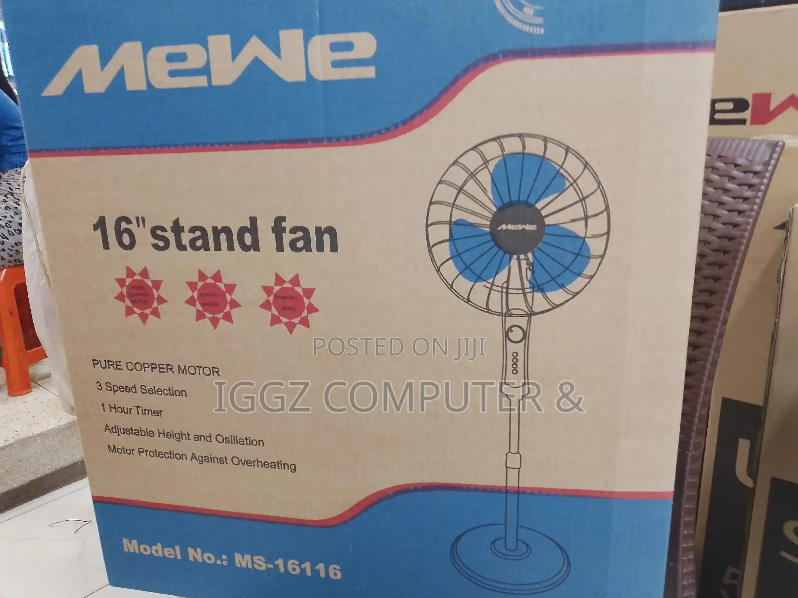 Mewe 16" Stand Fan