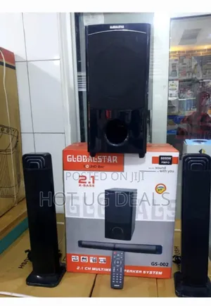 Global Star 2.1 Soundbar With Deep Bass Clear Audio