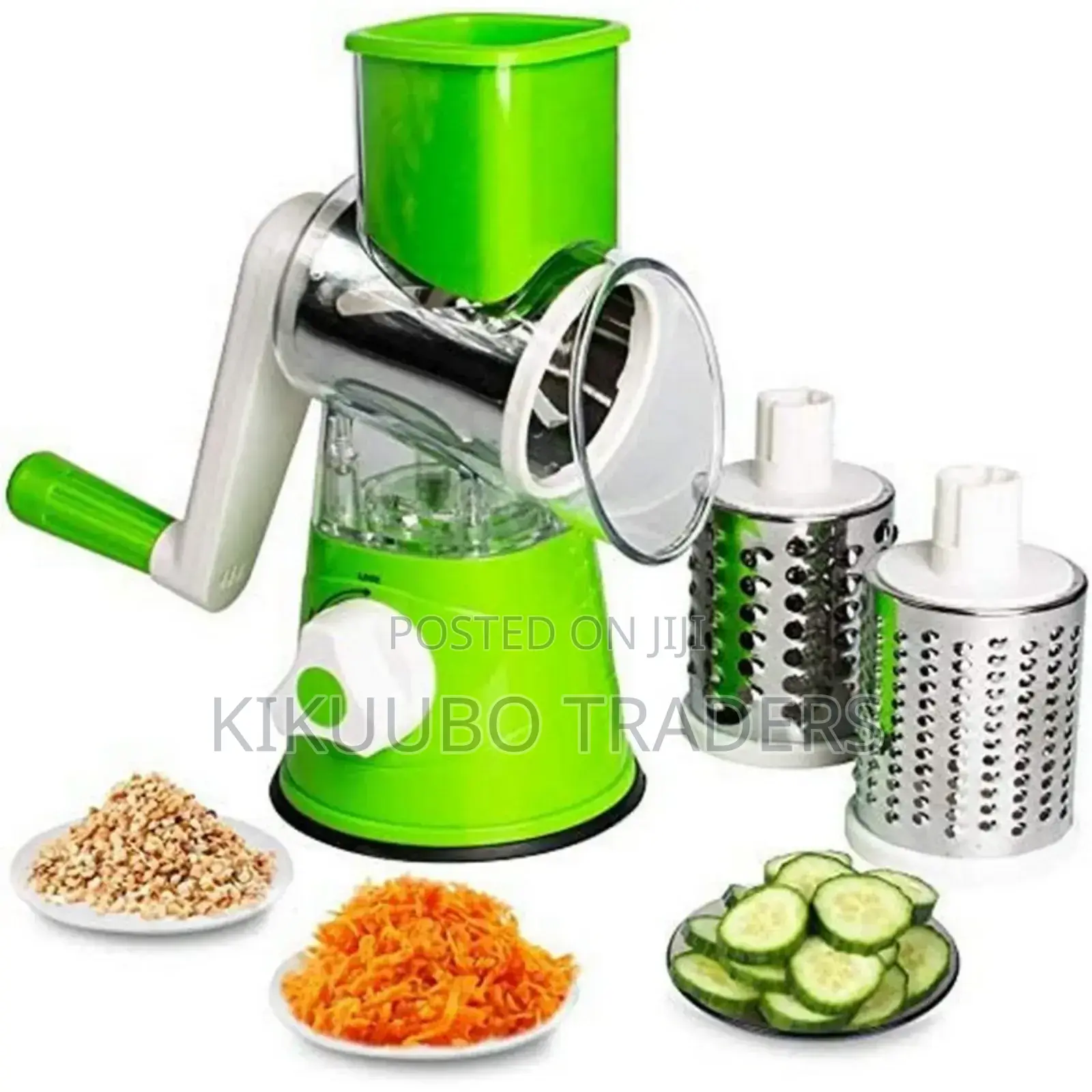 Manual Grater 3in1 Rotary Shredder, Slicer and Grinder