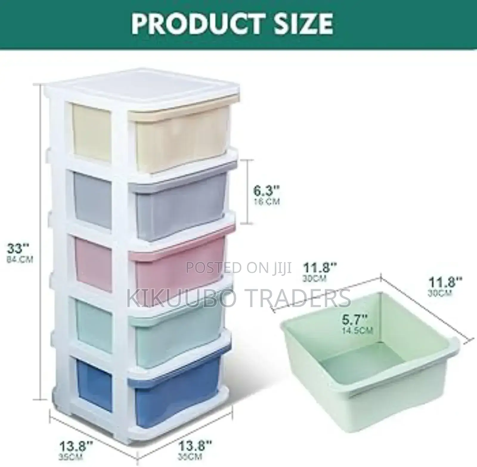 5 Tier Kitchen Storage Drawer With Shelves