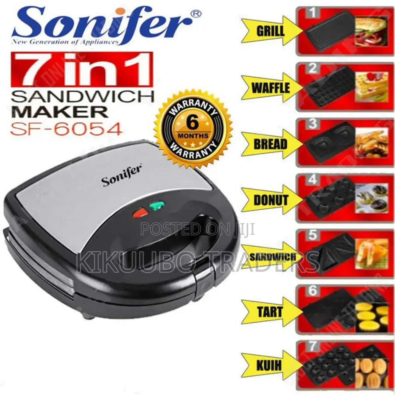 Sonifer 7in1 Sandwich Maker