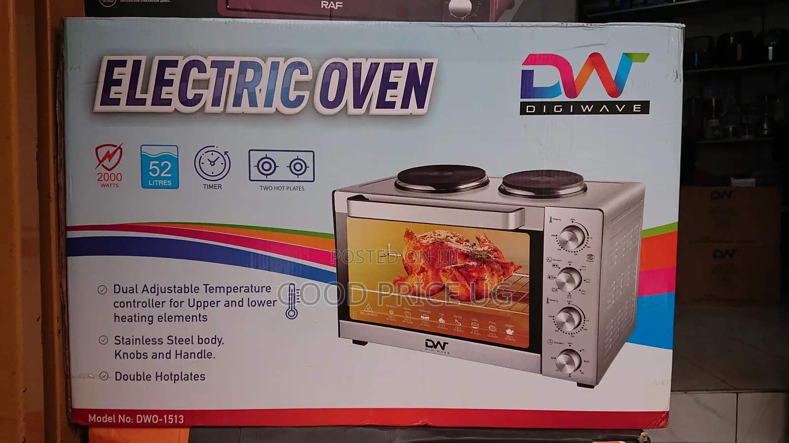 Digiwave Electric Oven 52L Dwo-1513