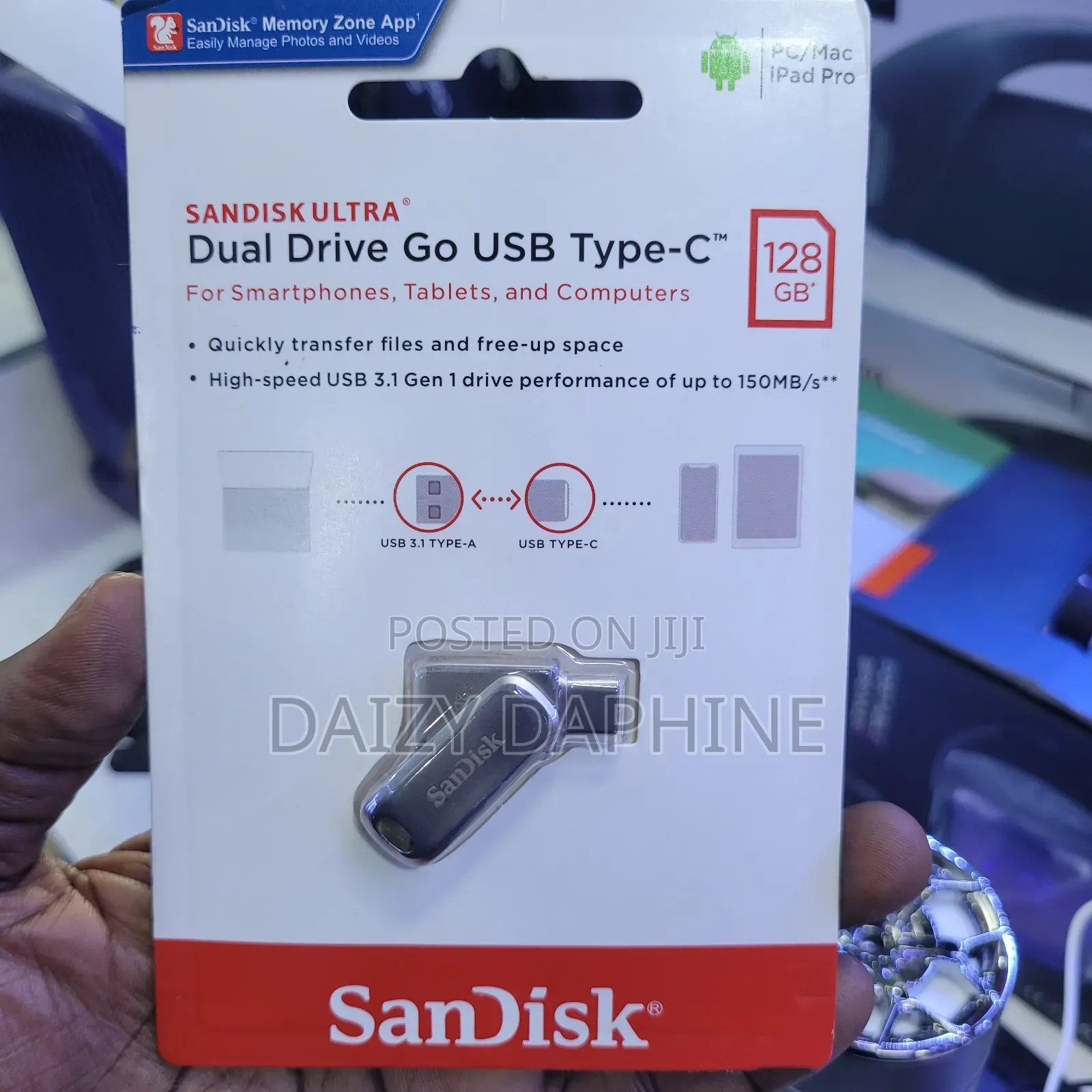 Dual Flash Drive/ 128gb Sandisk Flash Drive
