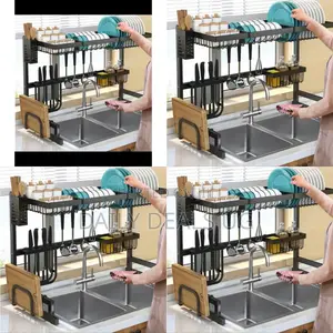 Aluminum Over the Sink Rack Organizer