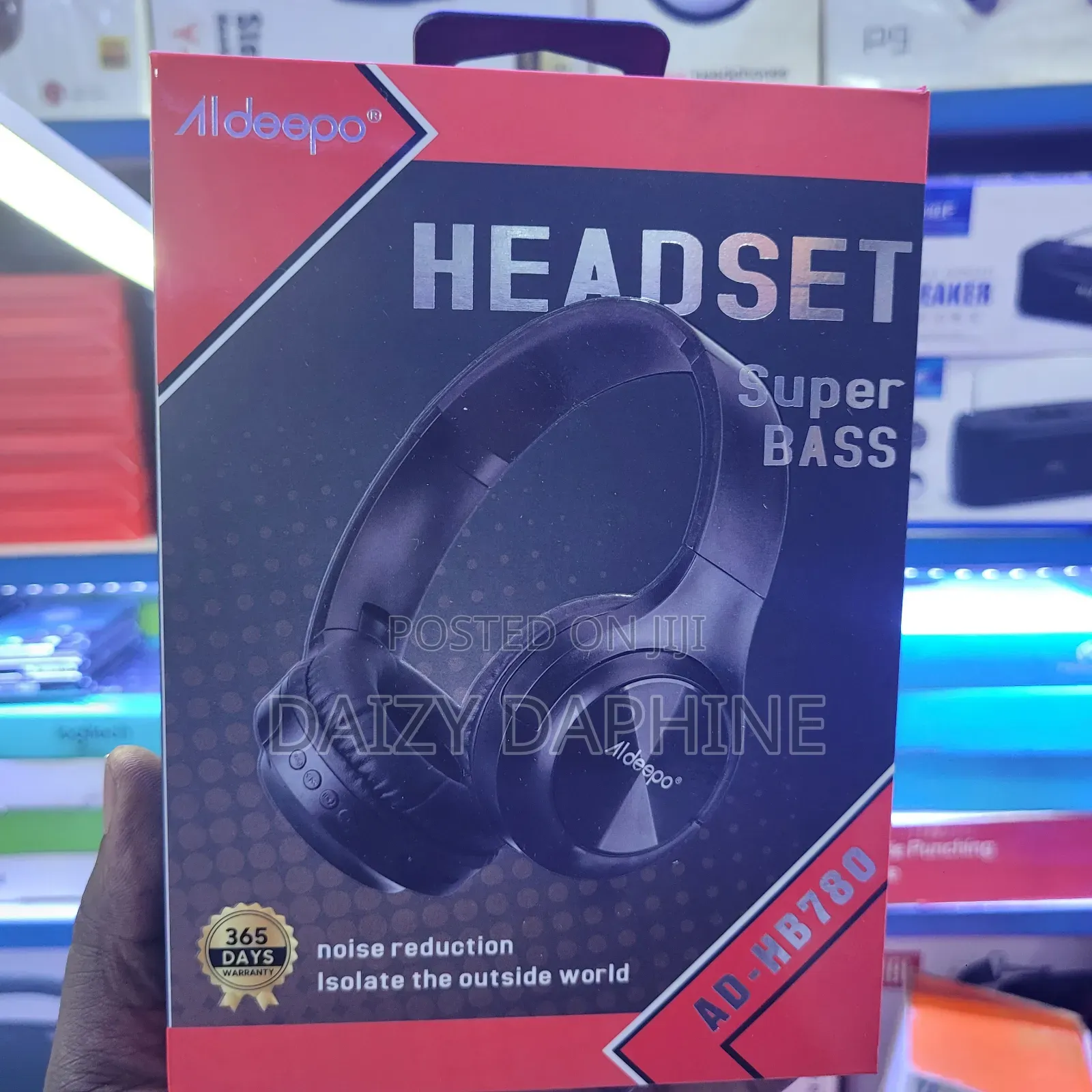 Pure Bass Aldeepo Headphone/Wireless Bluetooth Headset