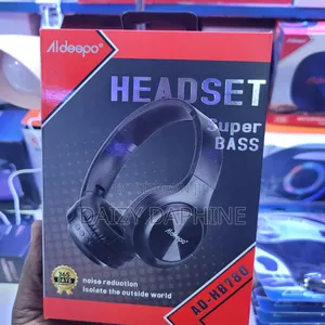 Pure Bass Aldeepo Headphone/Wireless Bluetooth Headset