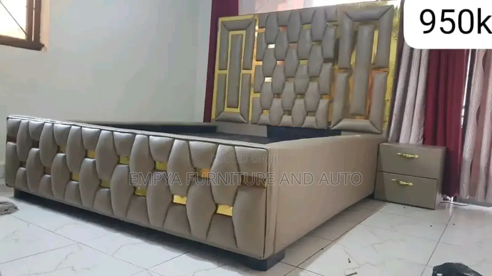 Cream Manster Bed