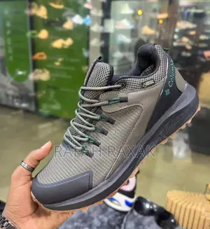 Army Green Columbia Trailstorm Waterproof Hiking Sneakers