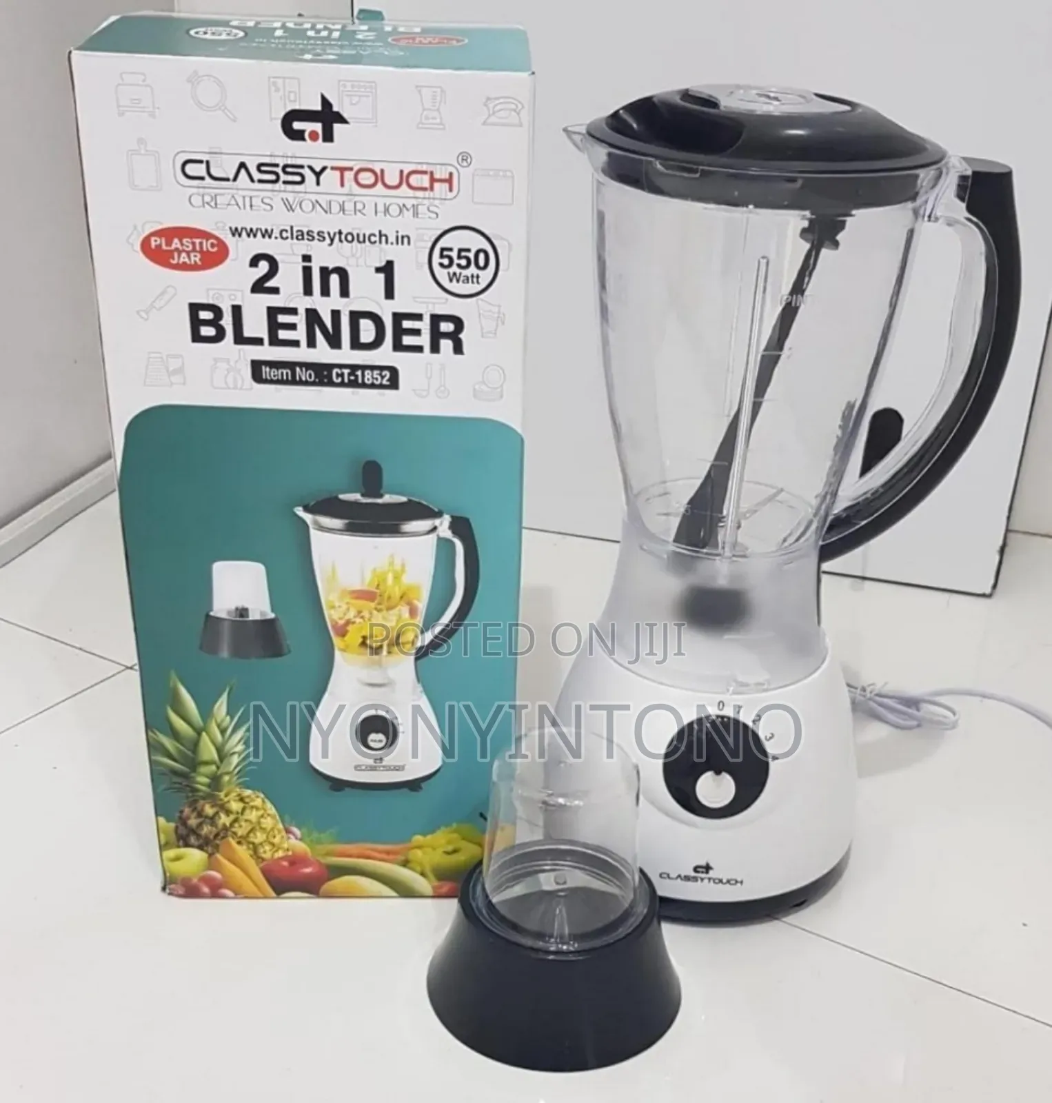 Classy Touch 2 in 1 Juice Blender With Grinder