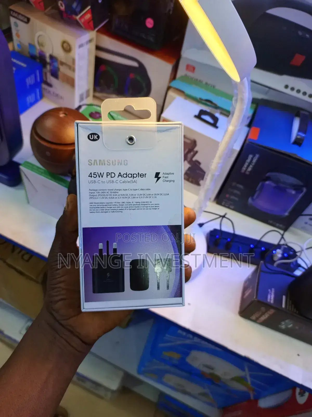 45W Pd Adapter. Samsung's C to C Charger.