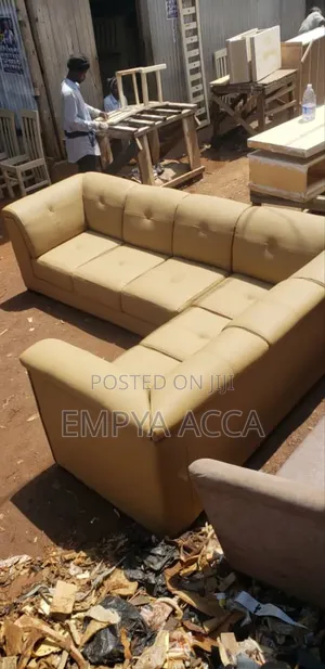 Leather Cream Sofa